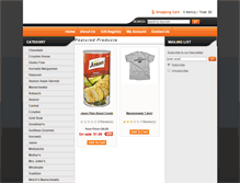 Tablet Screenshot of manischewitzstore.com